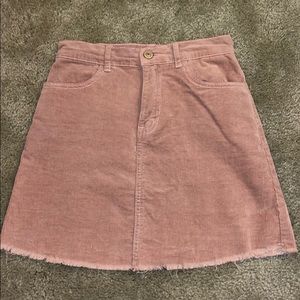 Pacsun pink corduroy skirt